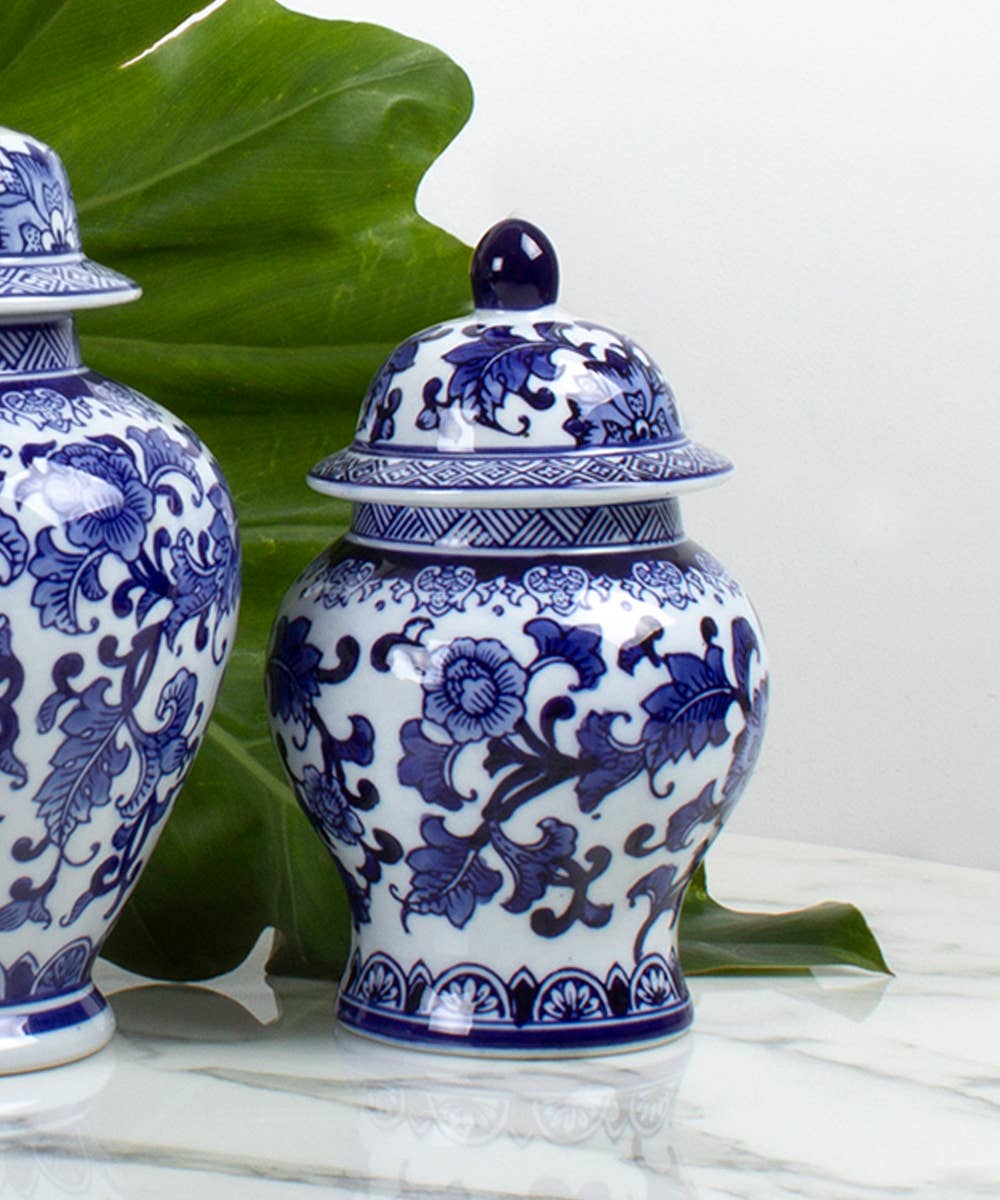 Blue Chinoiserie Ginger Jar