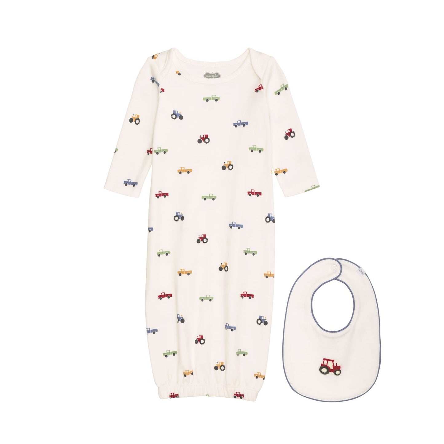 MP Tractor Gown & Bib Set