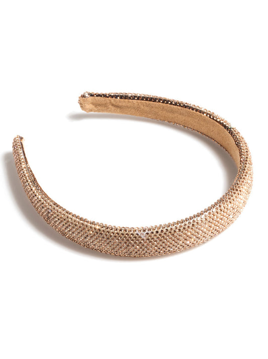 SH Rhinestone Headband - Gold