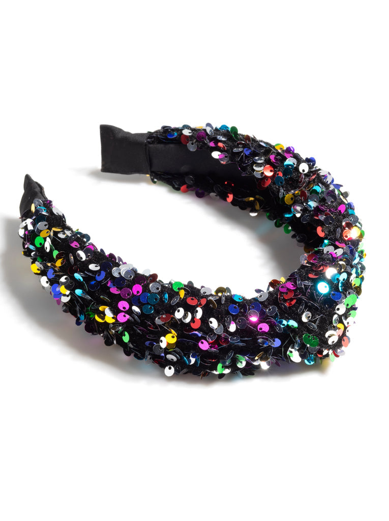 SH Knotted Sequins Headband - multi