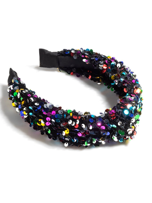 SH Knotted Sequins Headband - multi