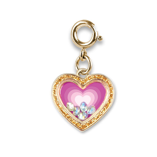 CI Charm - Gold Heart Shaker