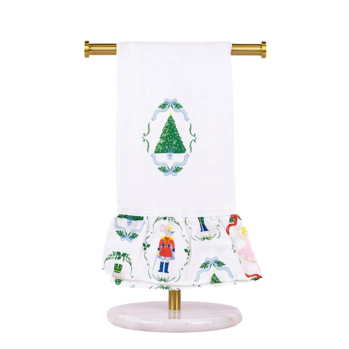 TRS Waltz Tree Ruffle Tea Towel
