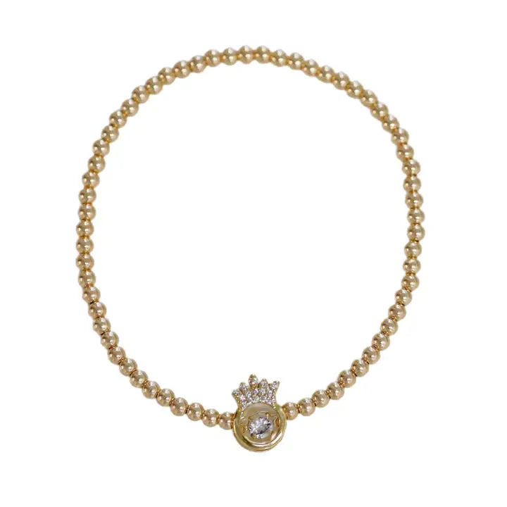 BB "Solitaire Crown" Cz Bracelet