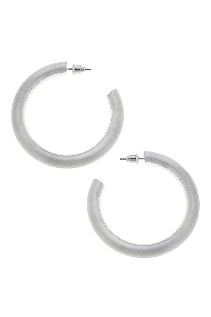 Canvas Isla hoop earrings
