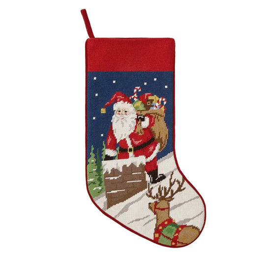 PH Santa Chimney EMB Stocking