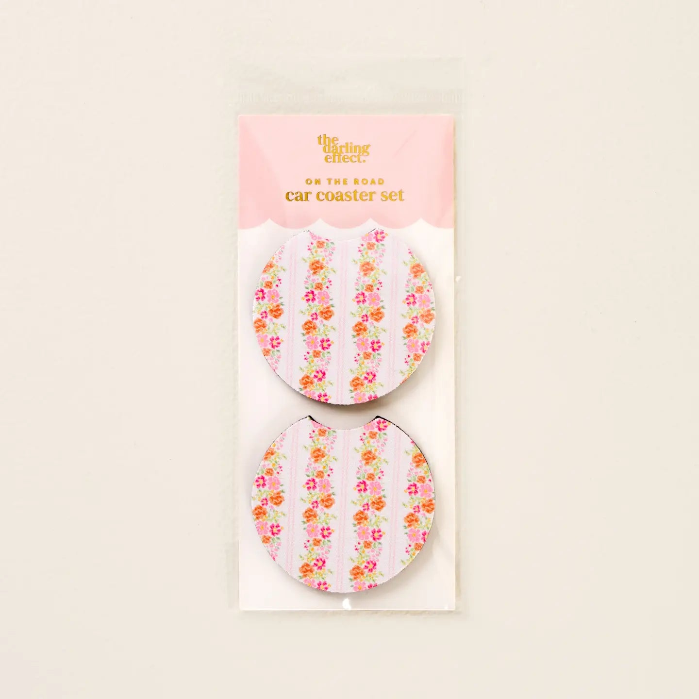 TDE On the Road Car Coasters | Petal Parade Pink