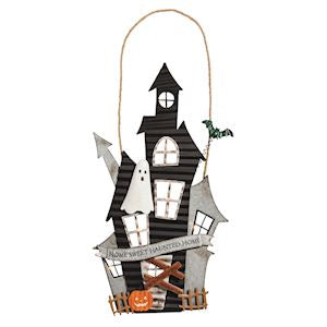 MP Haunted House Door Hanger