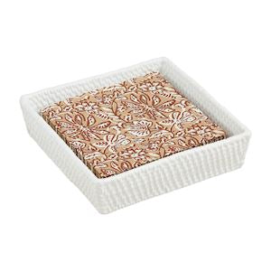MP Woven Stoneware Napkin & Caddy Set