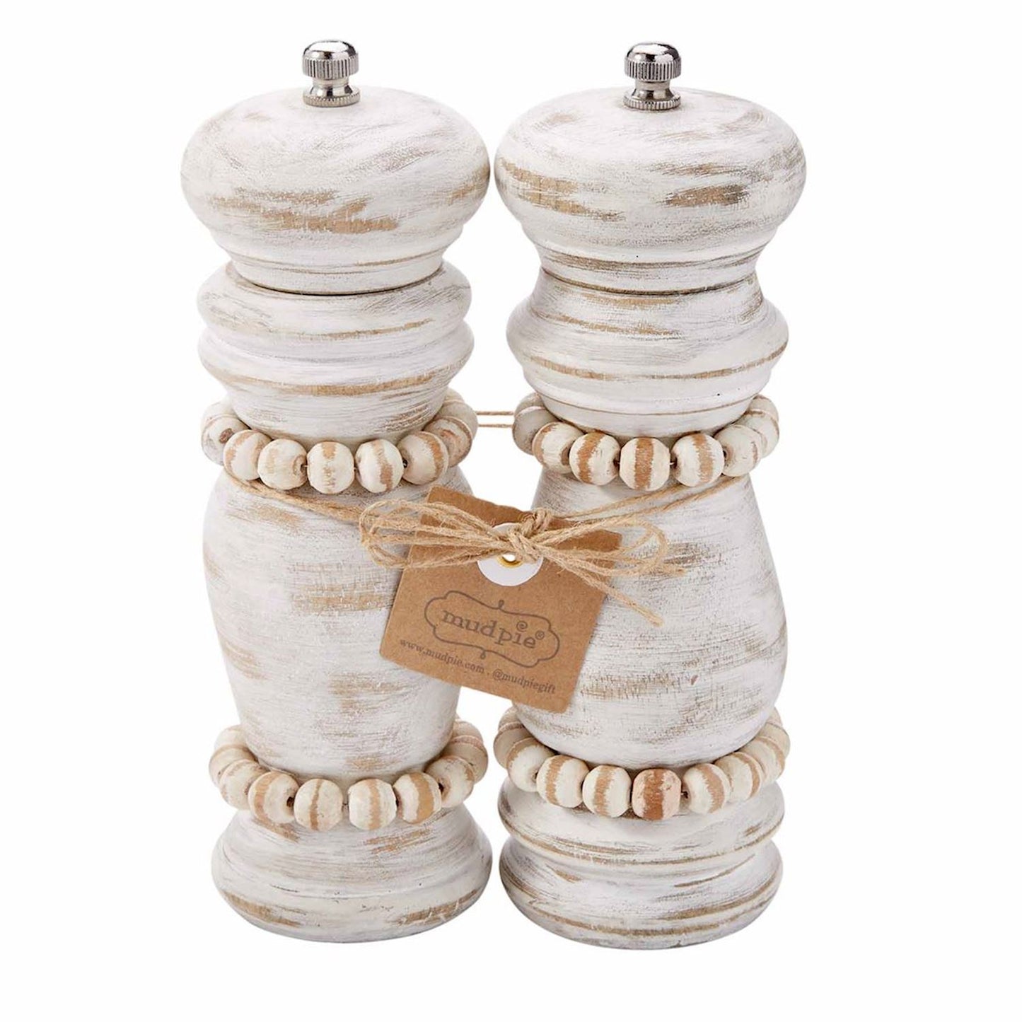 MP white beaded grinder set