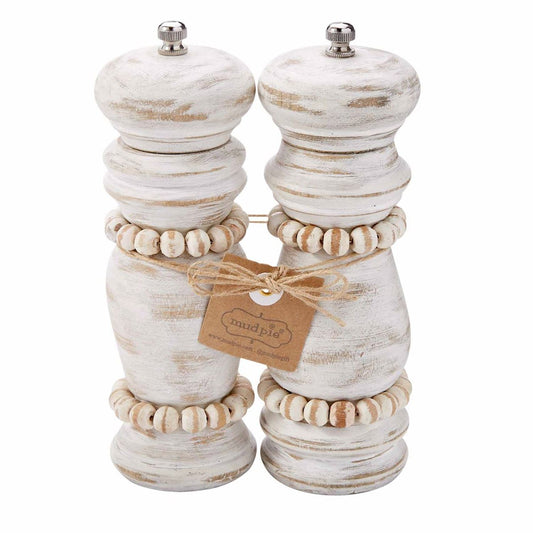 MP white beaded grinder set