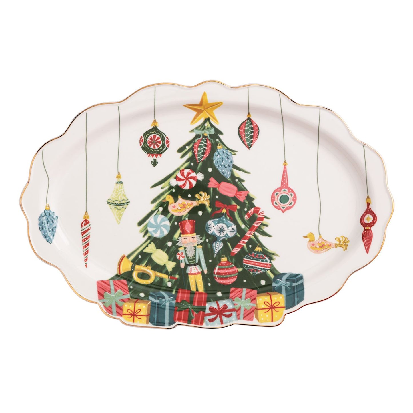 Mp Christmas Tree Ornament Platter