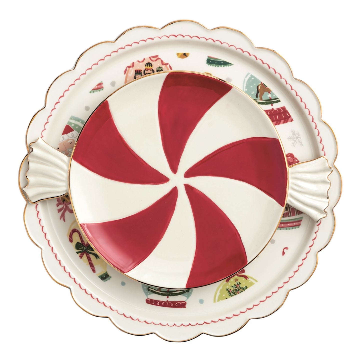 Mp Nested Christmas Candy Platter Set