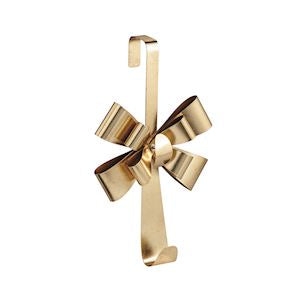 MP Gold Metal Bow Wreath Holder