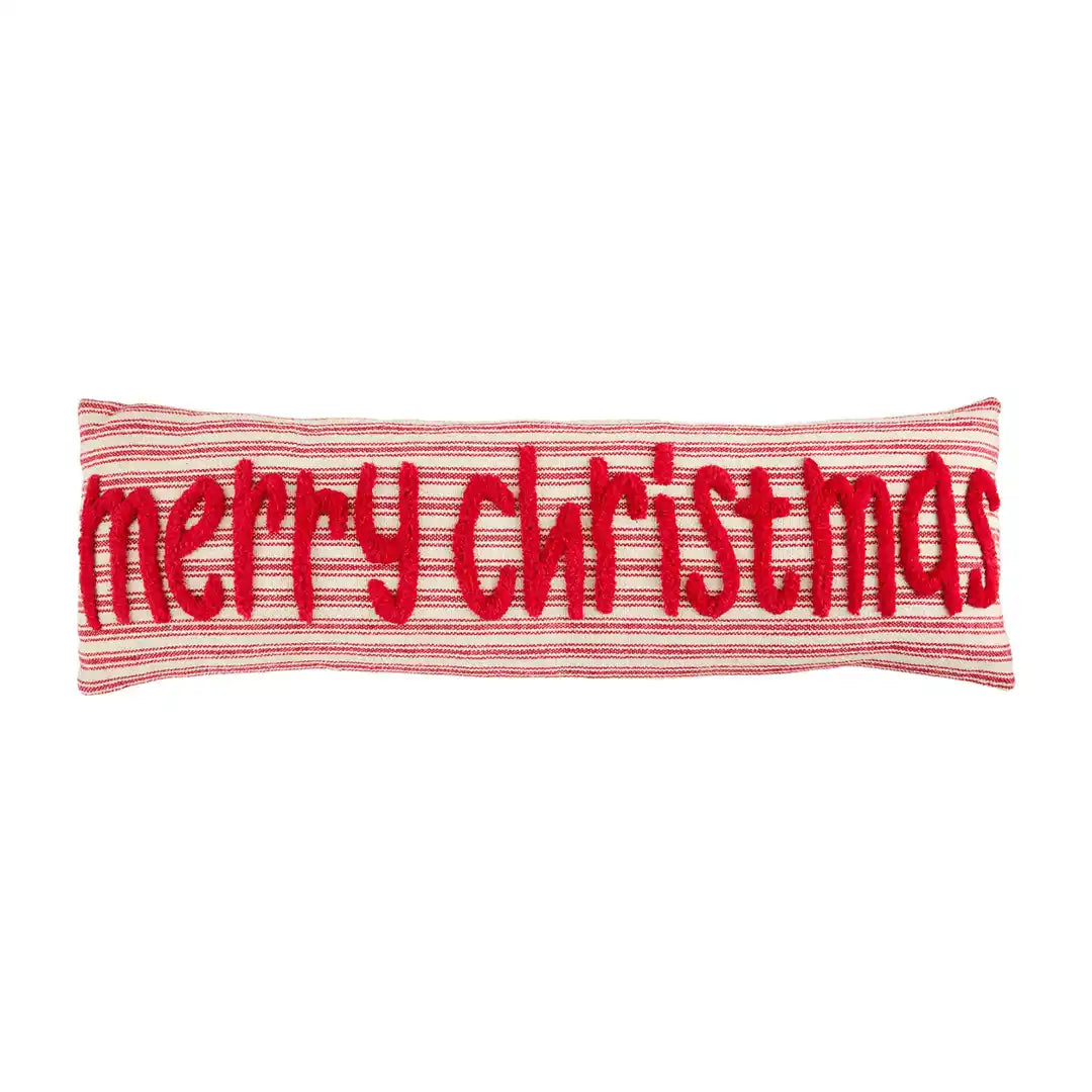 MP tufted christmas word long pillow