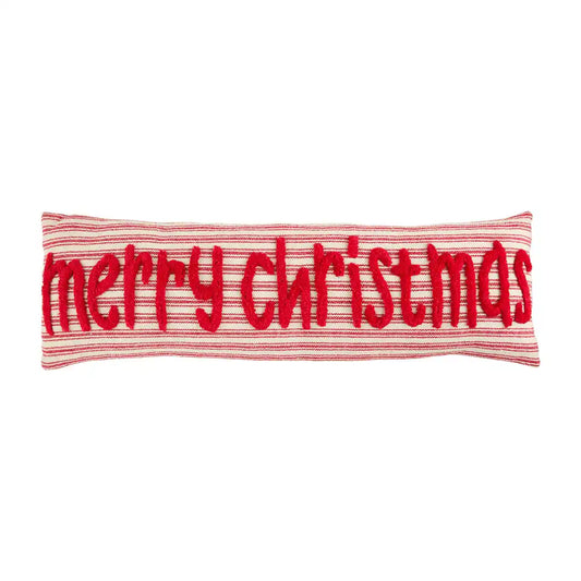 MP tufted christmas word long pillow