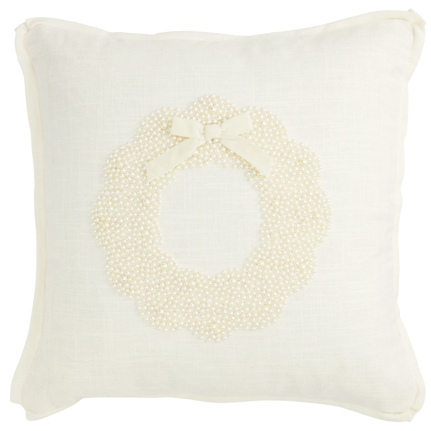 Mp White Christmas Pearl Pillow