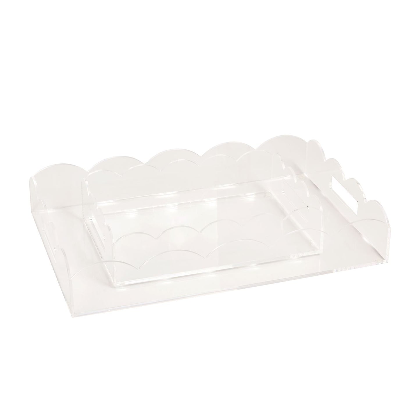 MP Lucite Scalloped Tray