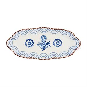 MP blue floral plate