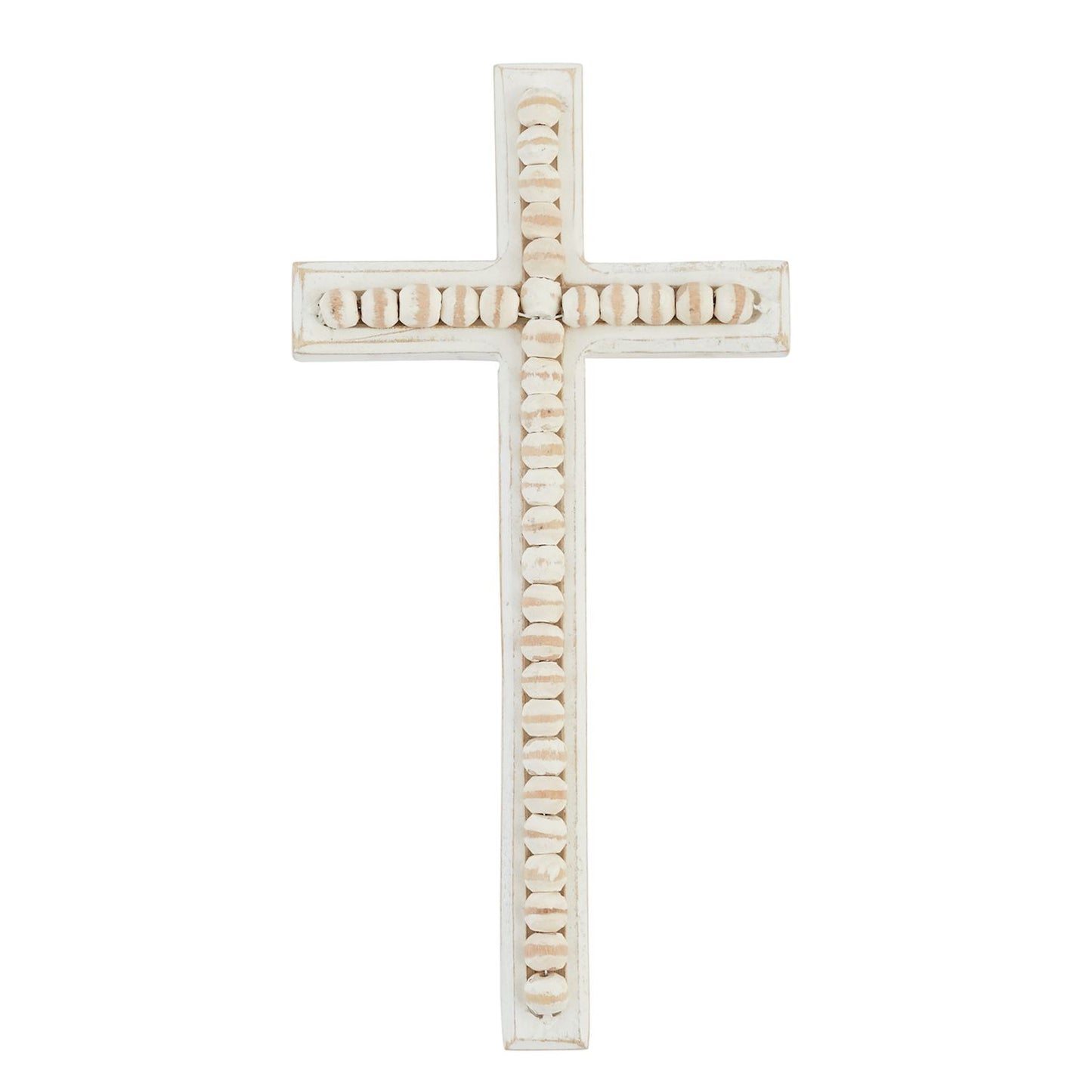 MP Lg beaded wood cross