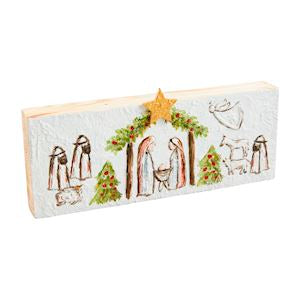 MP Nativity Block Plaque