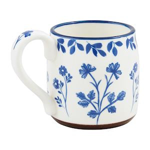 MP blue floral mug