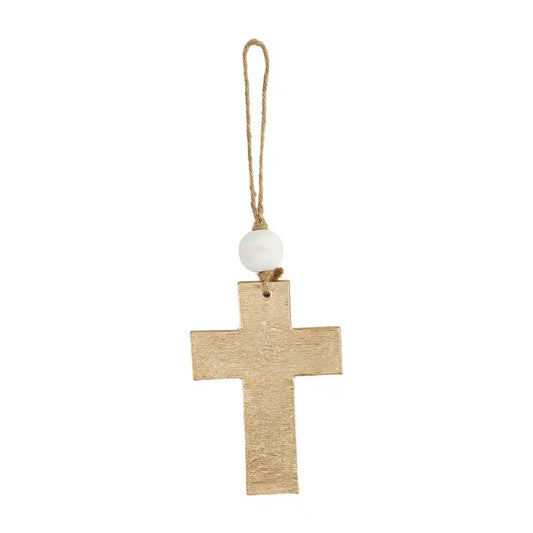 MP gold cross ornament