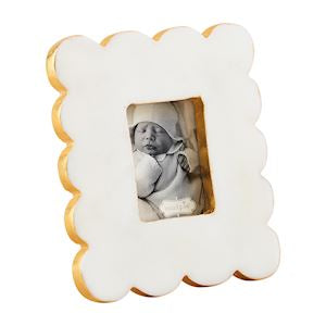 MP Rectangle scallop marble frame