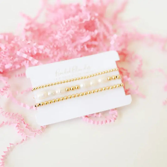 Beaded Blondes Pearl Stack (Set of 3)