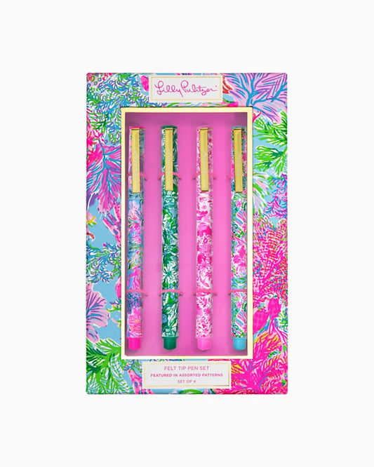 Lilly Pulitzer colored pen set