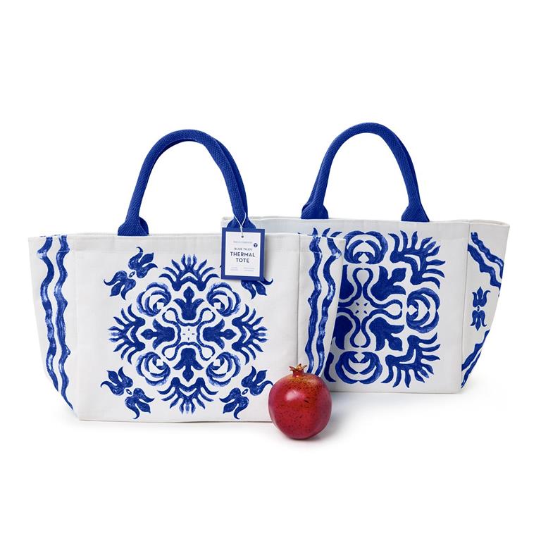 TC Blue Block Print Lunchbox