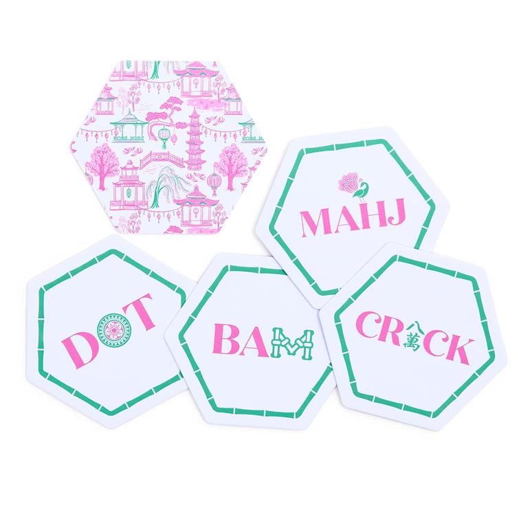 TC Let's Mahj Coaster Set-24