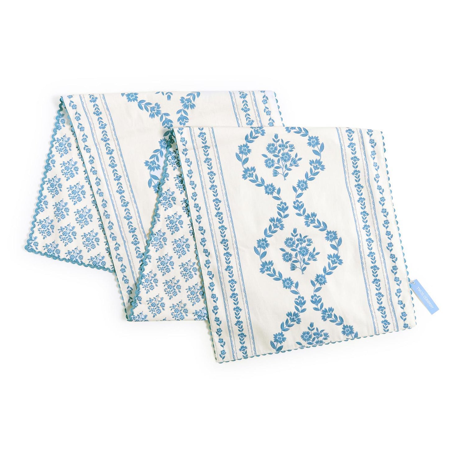 TC Cottage Blue Table Runner