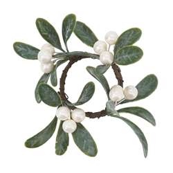Saro Napkin Ring- Mistletoe