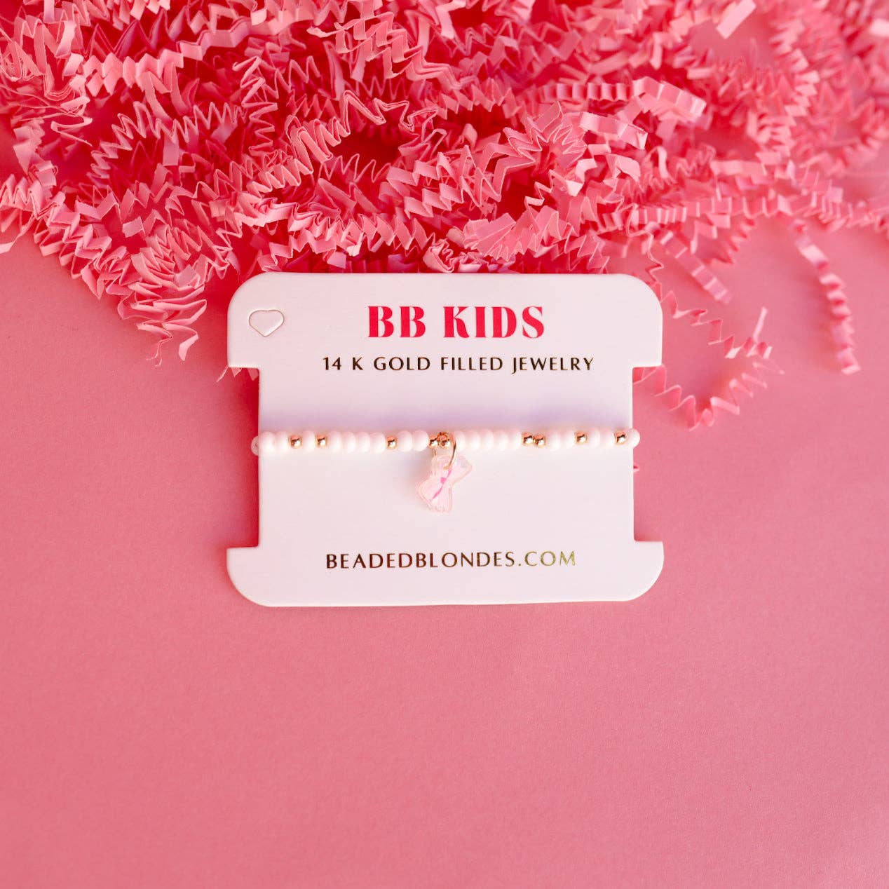 Bow Charm Sprinkle Bracelet (Kids Size)