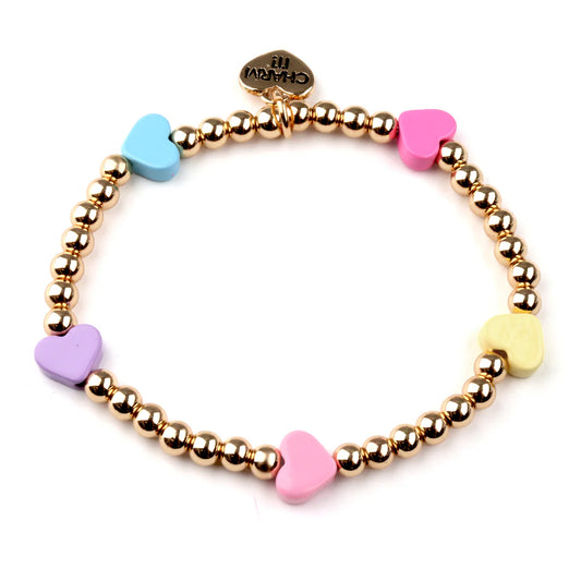 CI Gold Multi Heart Bracelet