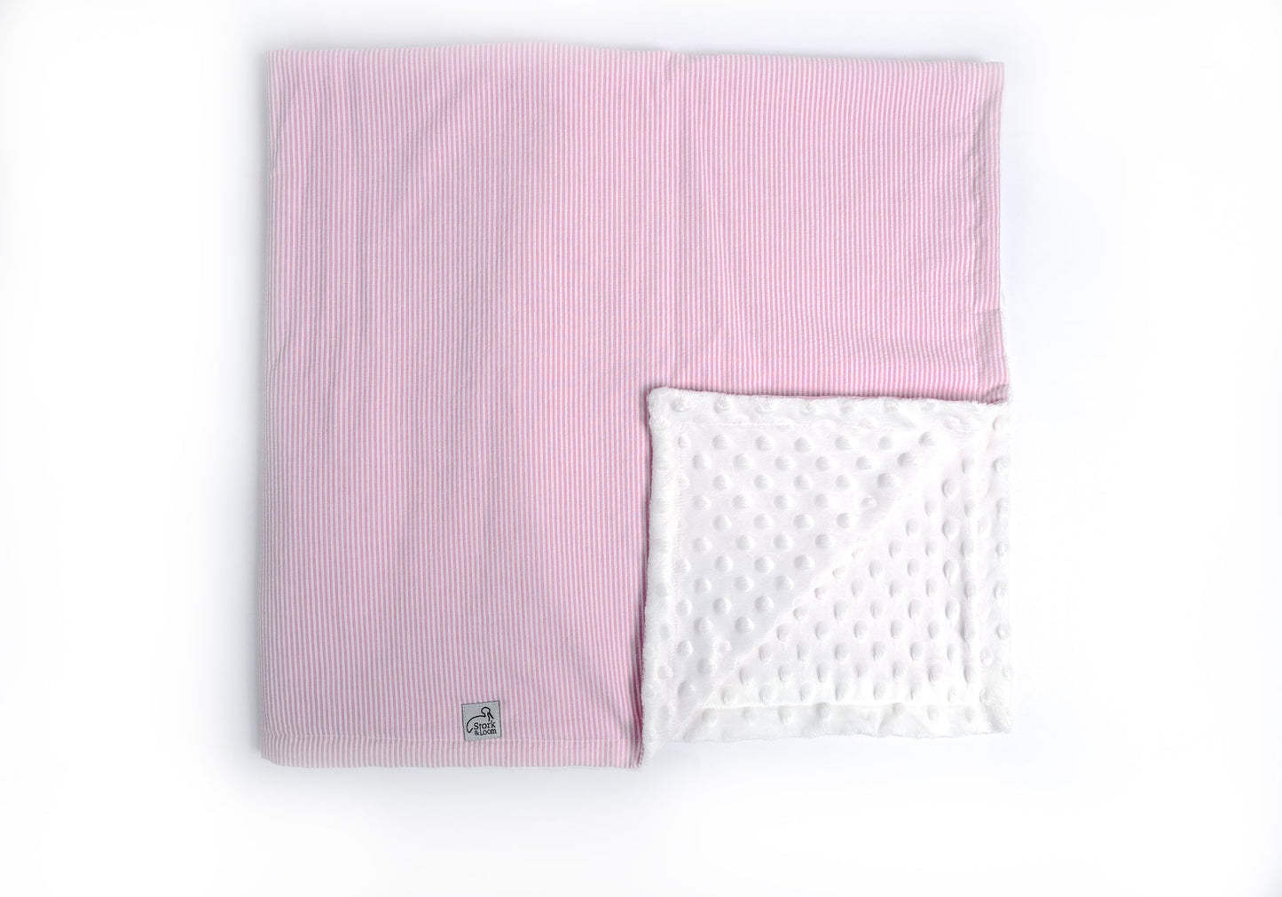 S&L Baby Blanket - Pink Seersucker