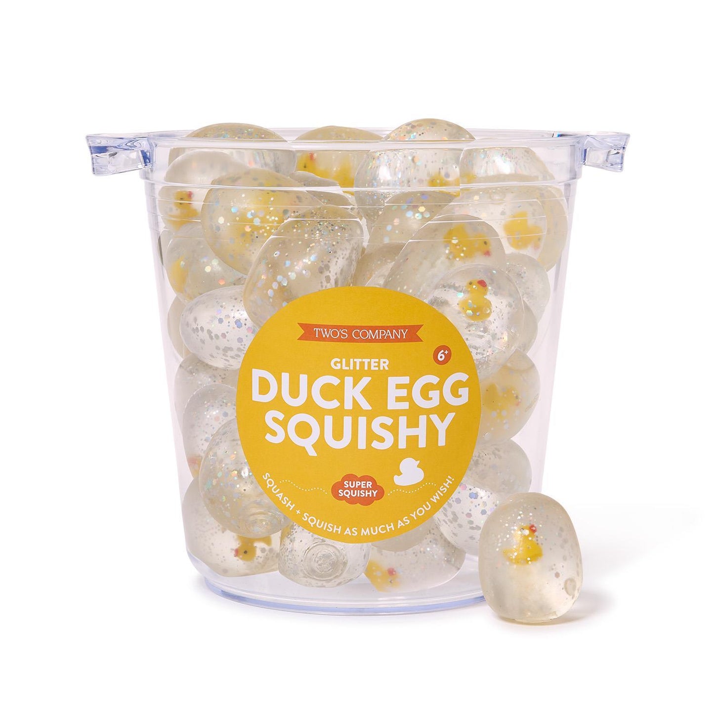 TC Glitter Duck Egg Squishy
