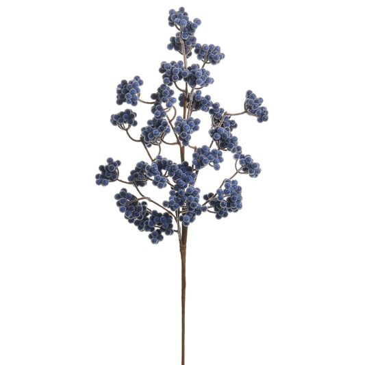 Ri 27" Blue Cluster Berry Spray