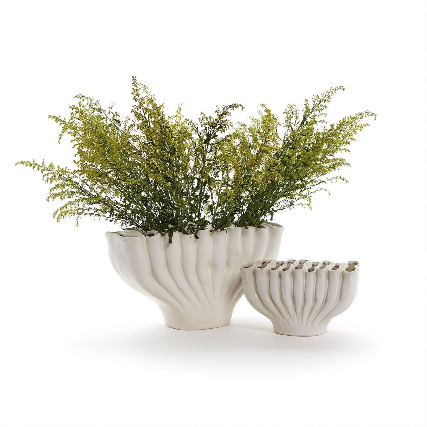 TC White Ceramic Vase