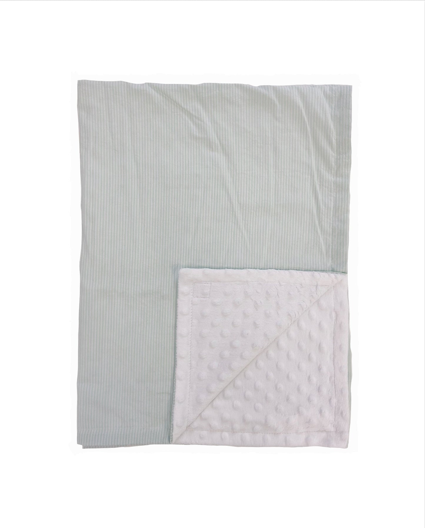 S&L Baby Blanket - Mint Seersucker