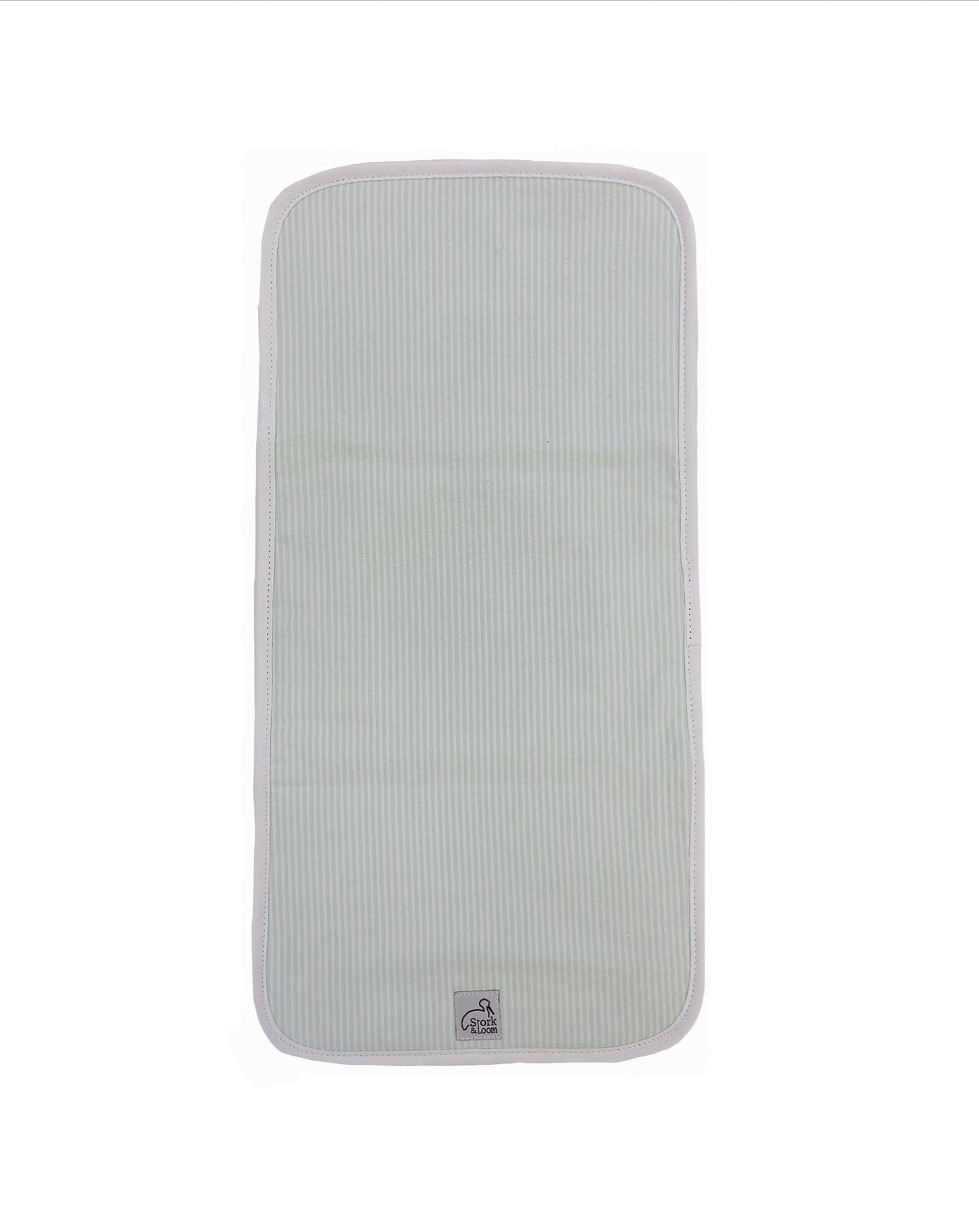 S&L Burp Cloth - Mint Seersucker