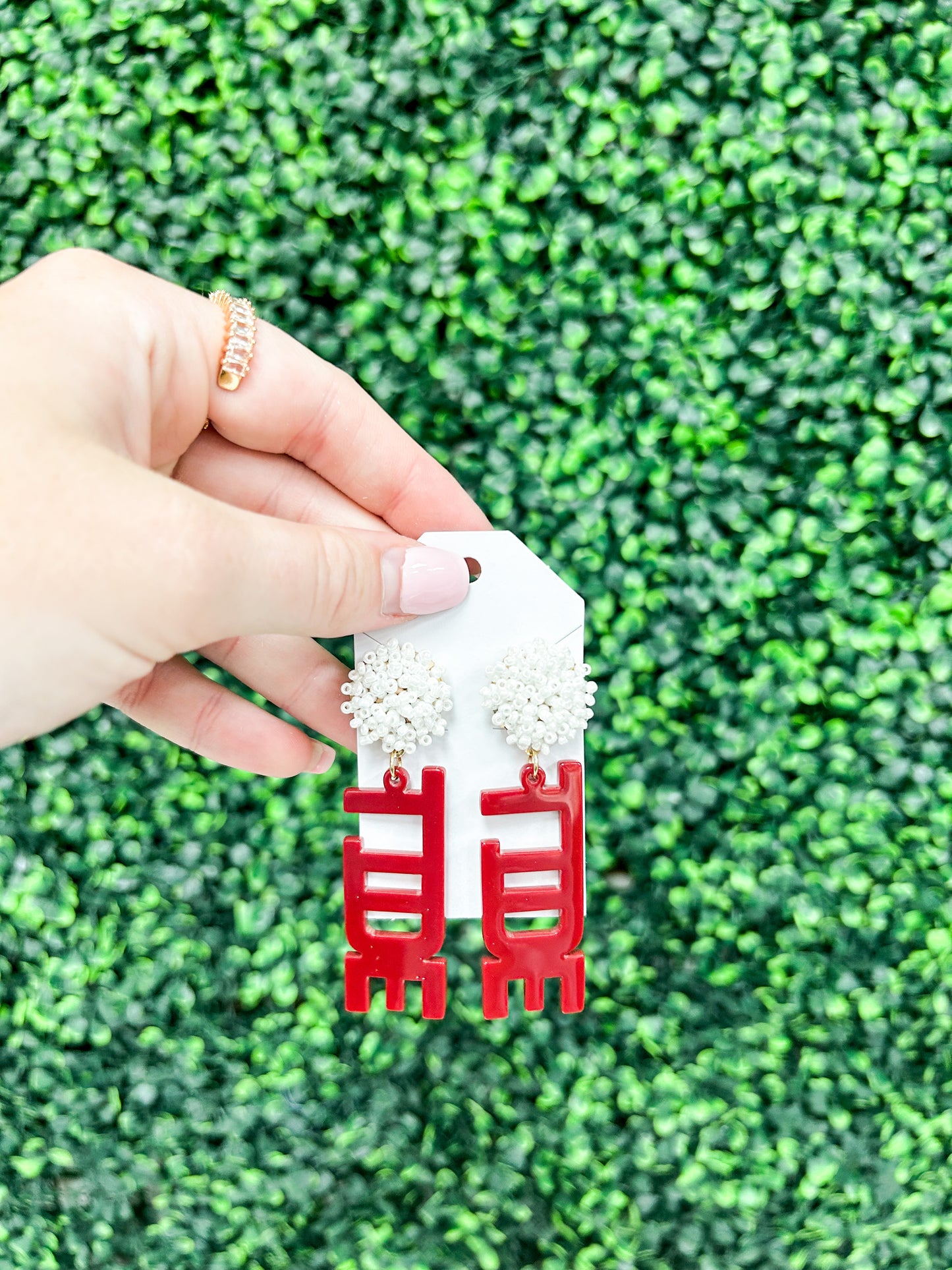 GS Earrings - Tide Beaded