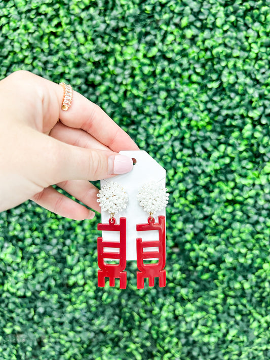 GS Earrings - Tide Beaded