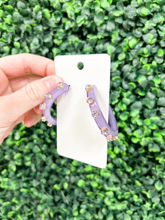 Canvas Earrings - Finley