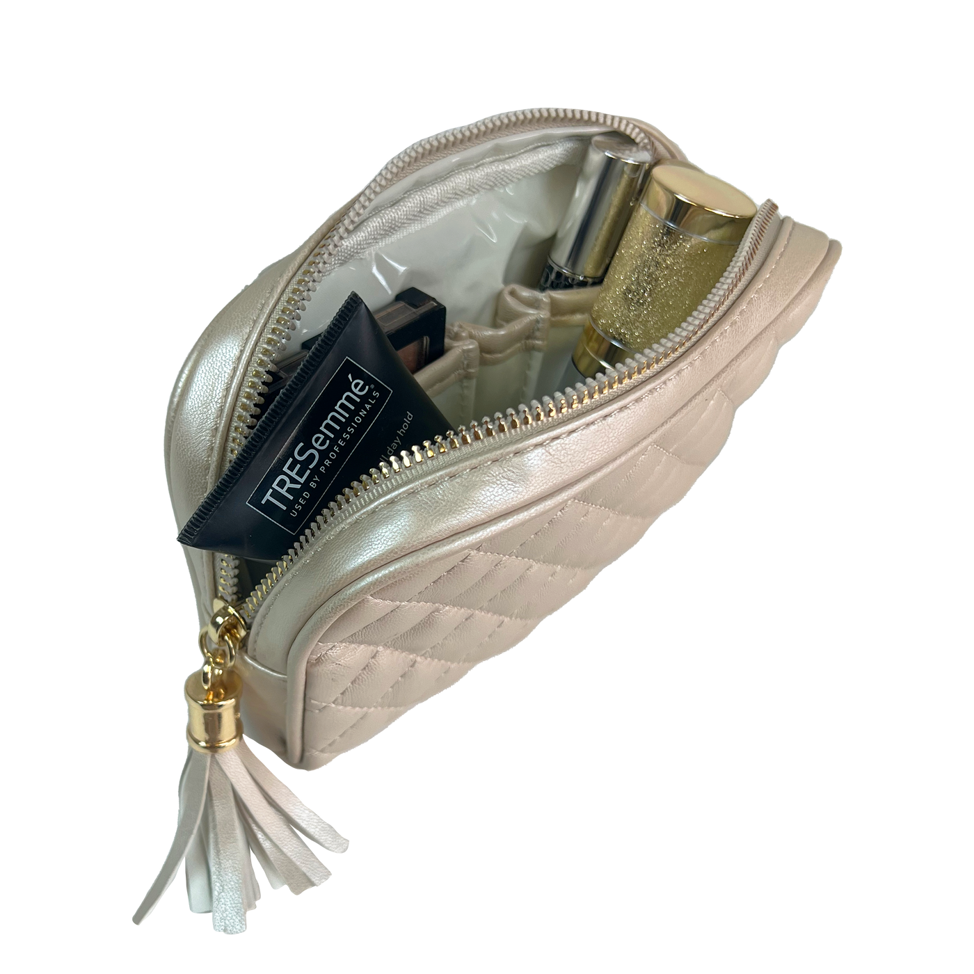 PN SM Makeup Bag - Pearl Quilted