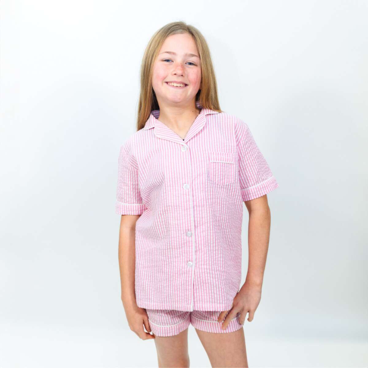 JM Kids Seersucker PJs Set