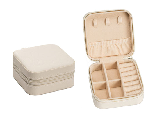 JM Square Jewelry Box - White