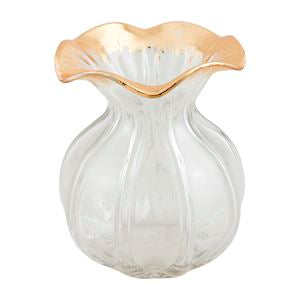 MP SM Ruffled Gold Vase