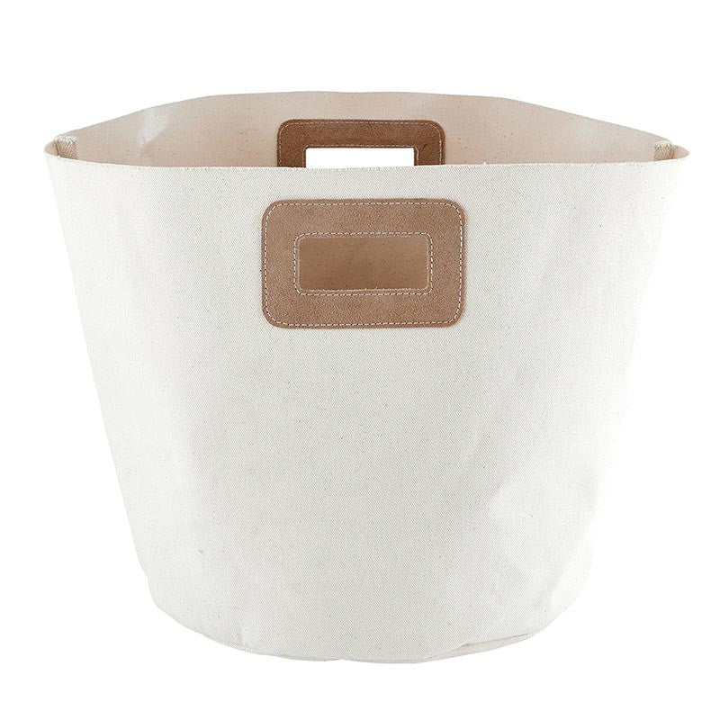 Santa Barbara Suede Handles Canvas Tote
